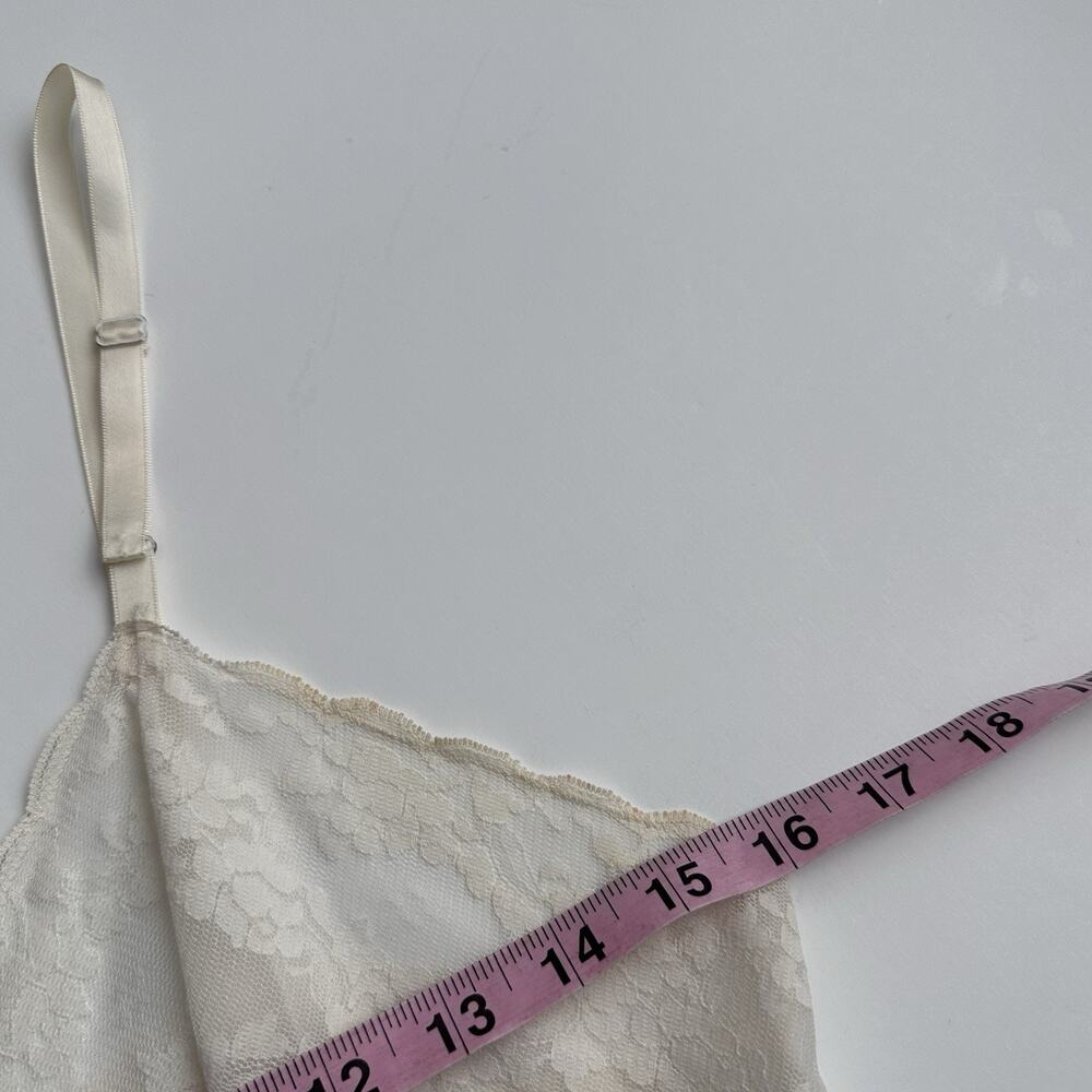 Vintage Vanity Fair Full Slip Lace Antron III‎ Nylon 70s Cream Womens 34 Medium - Picture 12 of 15
